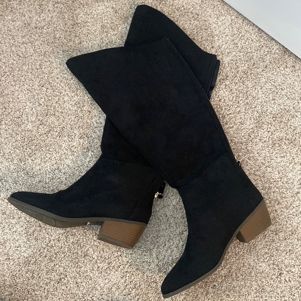 NWOT Dr. Scholl’s black boho knee high boots!